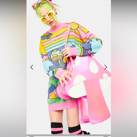 LOST IN WONDERLAND HOLOGRAPHIC TOTE BAG - Picture 5 of 6